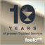 Feefo 10 Years of Trusted Service award, 2024